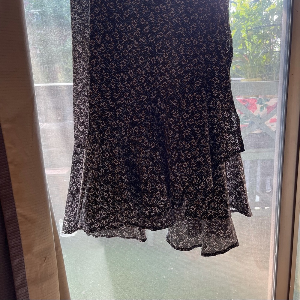 Boho Floral wrap dress with ruffle hem - Picture 7 of 10